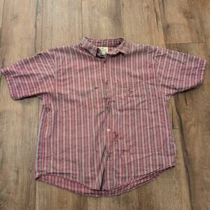 VTG Body Objects Men's Large Button Up Stripe Shirt  Skater Surf